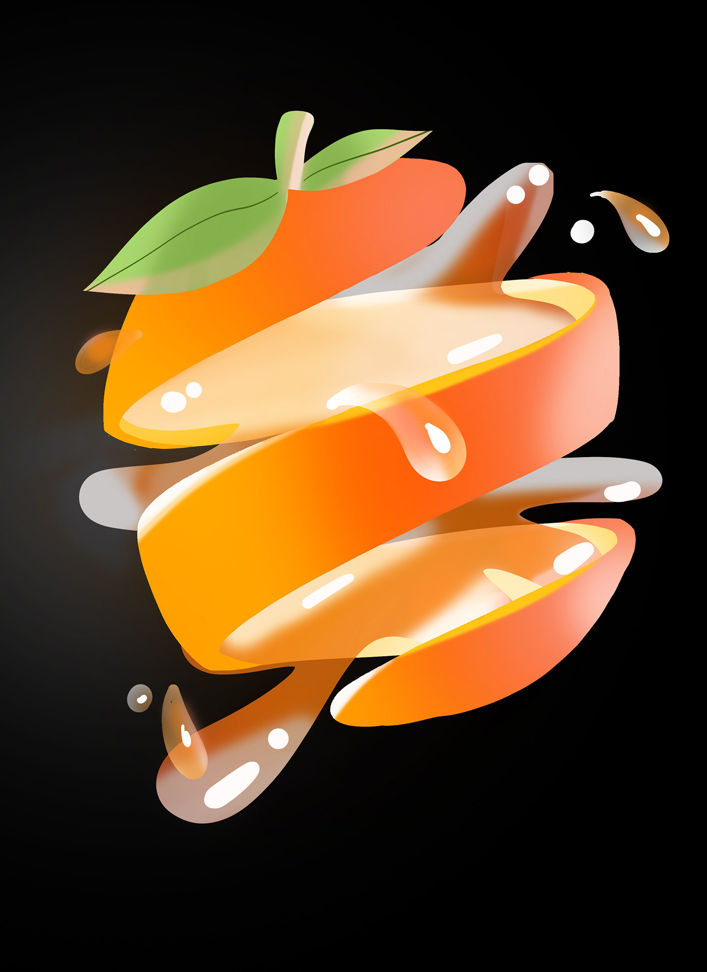 Food  juice orange splash