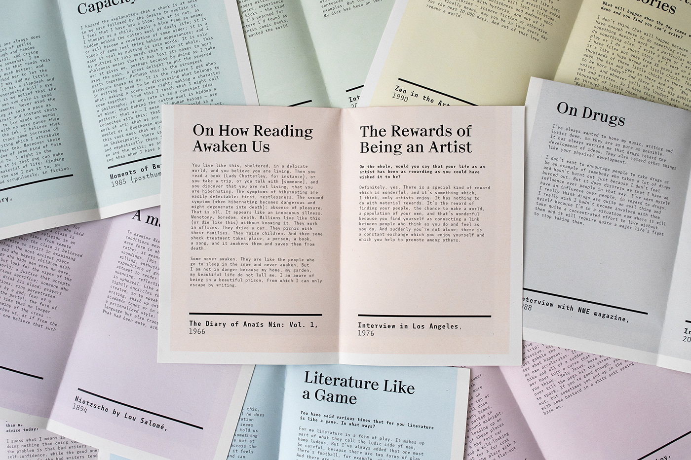 graphic design editorial design literature fanzine print art direction Layout branding book Packaging