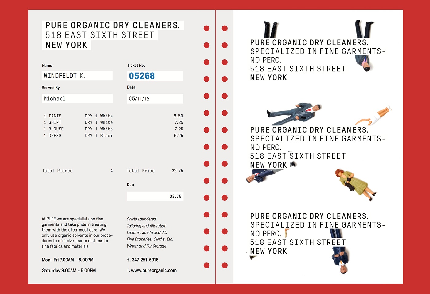 Dry Cleaner organic dry cleaners New York monotype figures play clean minimal maximal