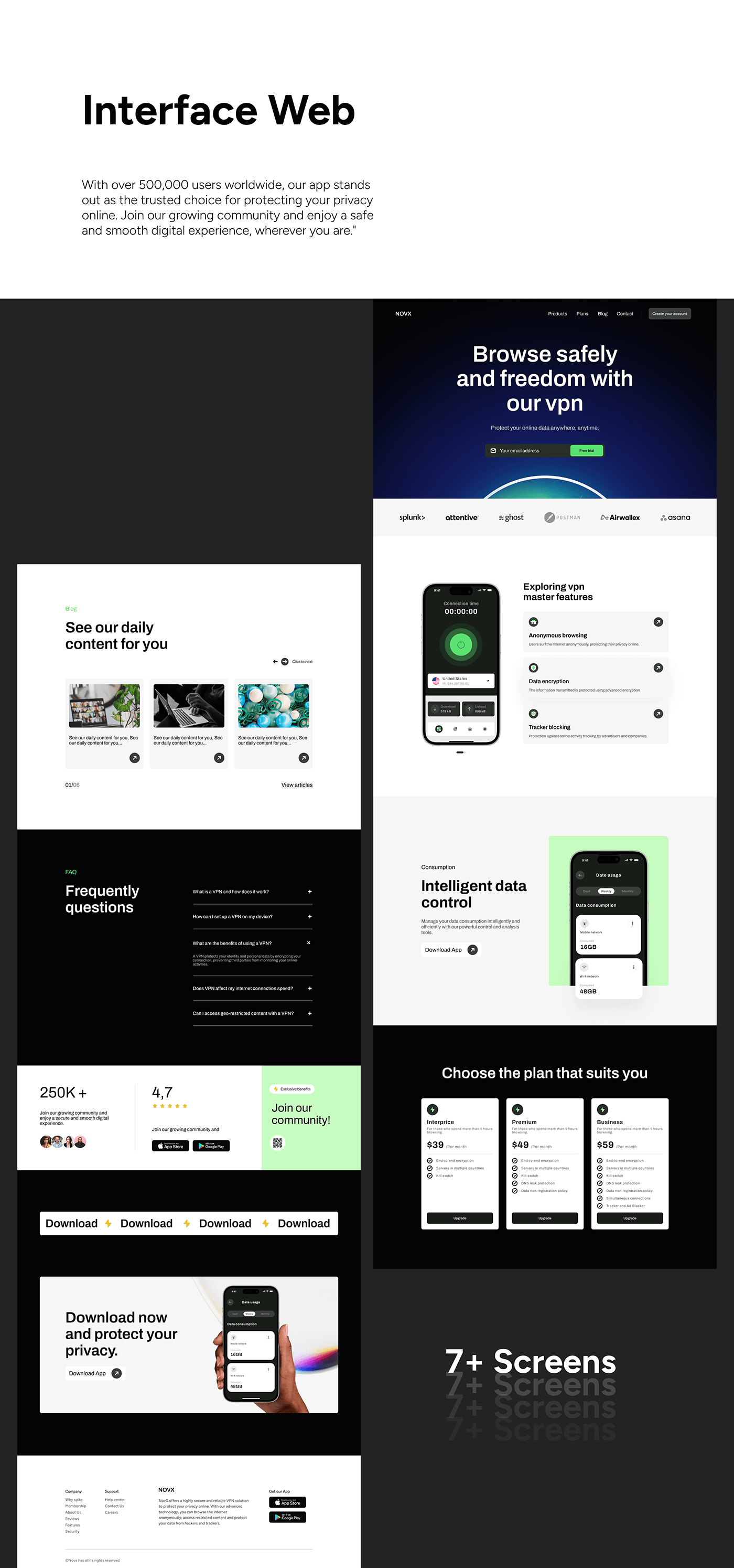 design vpn Web Design  UI/UX Mobile app ui design app