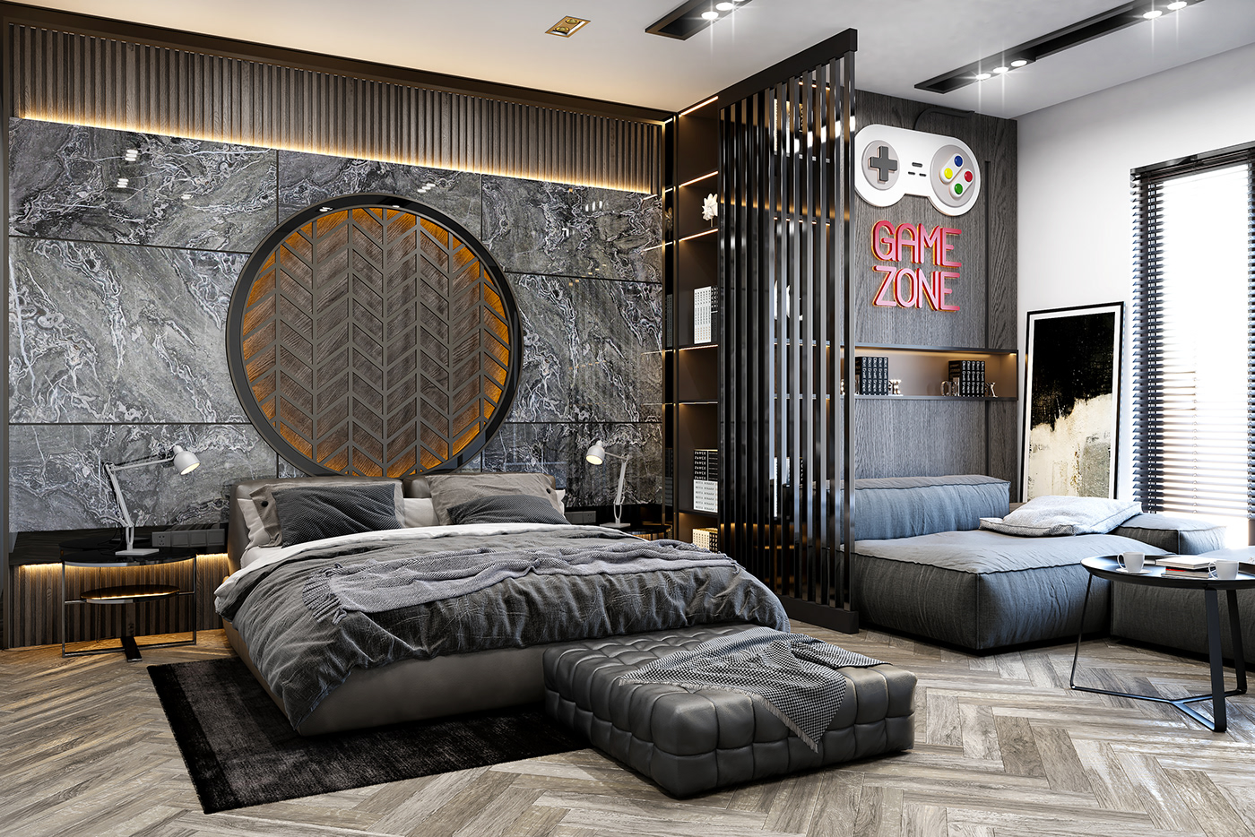 Gamer Bedroom Design on Behance