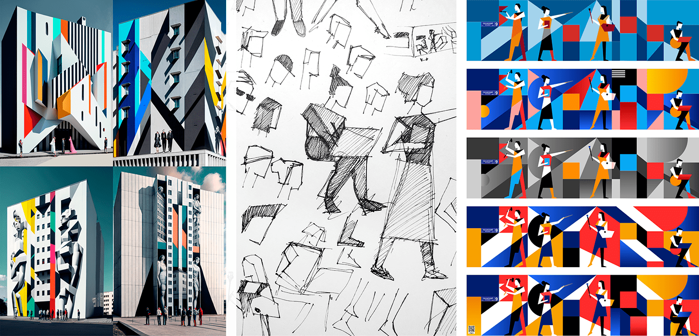 Sketches for supergraphics