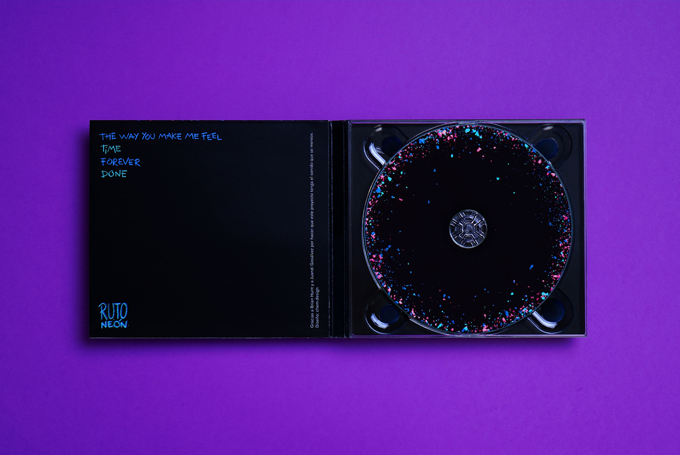 Album design CD cover CD design CD packaging Cover Art music album psychedelic rutoneon