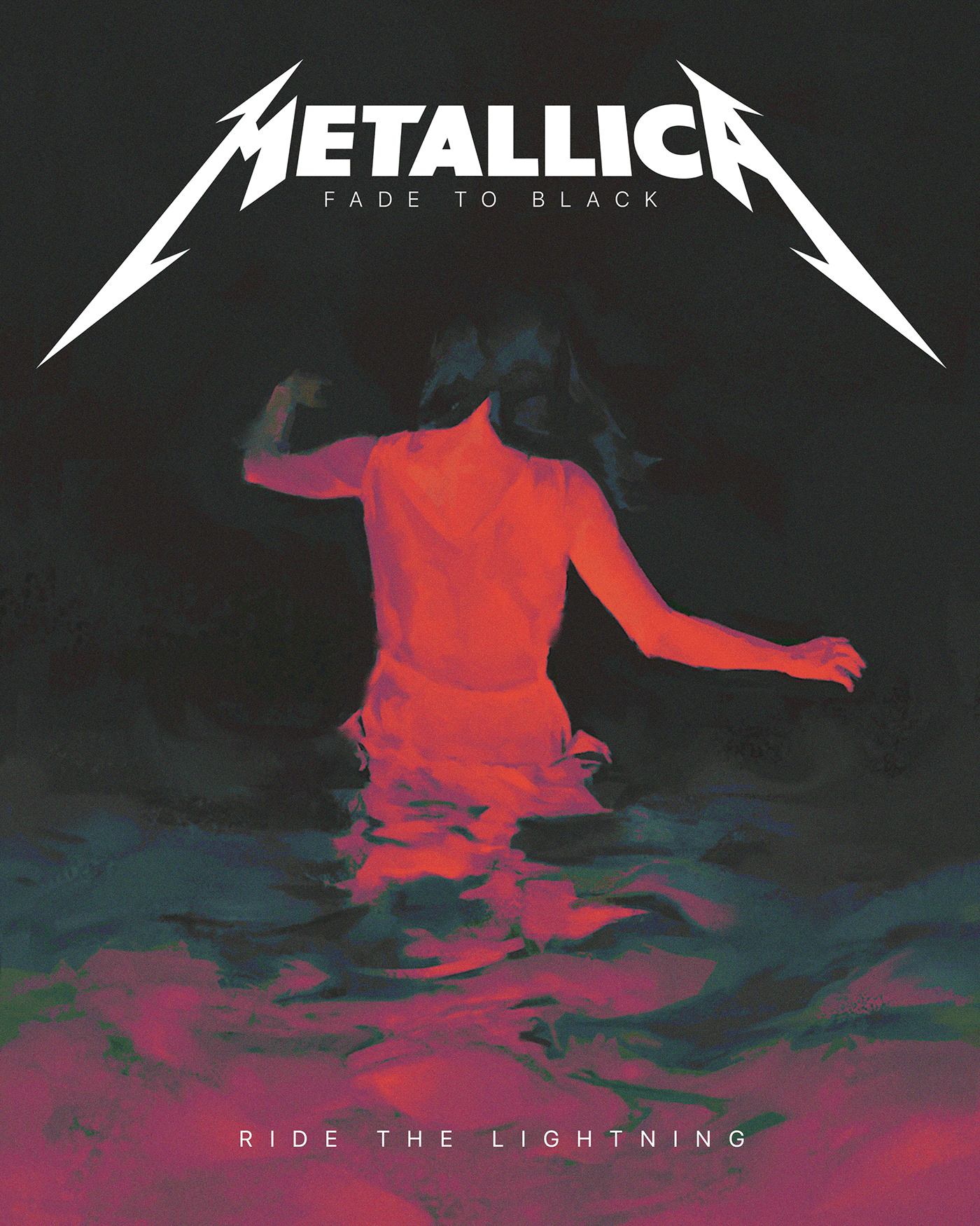 album artwork album cover Cover Art dark art fadetoblack fanart metalartwork metalband Metallica red