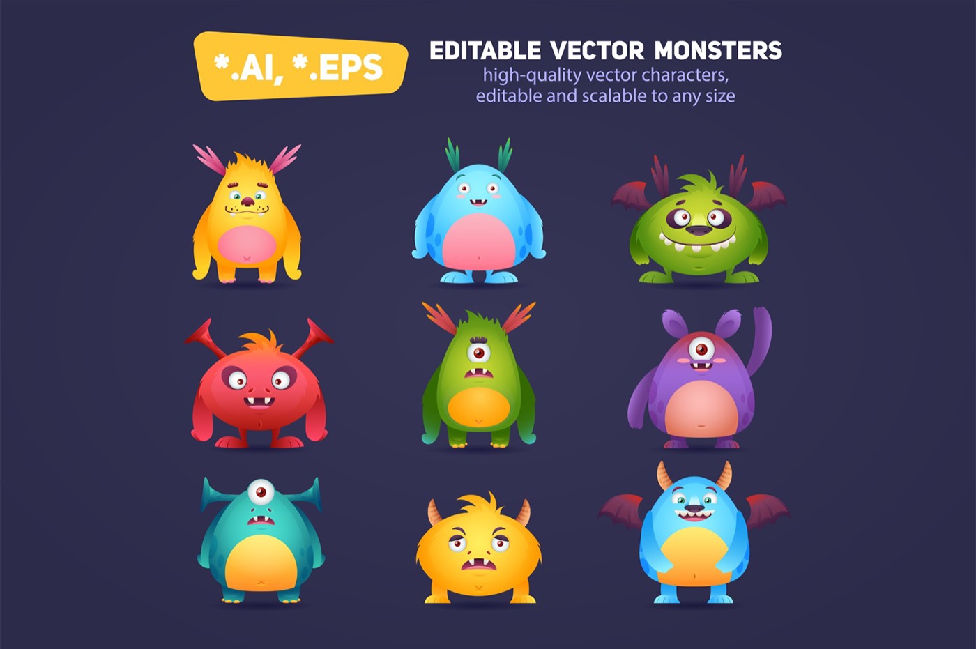 Halloween creature cartoon Character Mascot monster alien animal kids cute