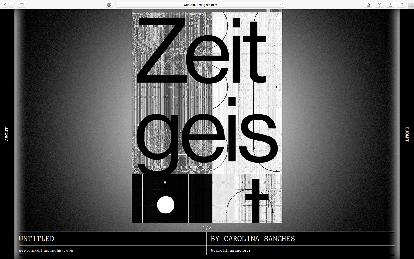graphic design  typography   poster Zeitgeist digital exhibition