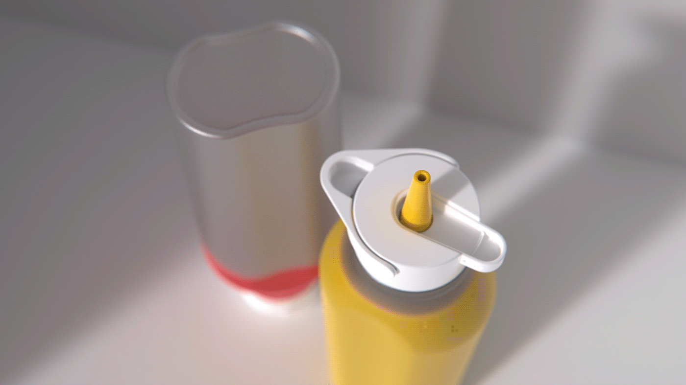 bottle bottle design design dispenser industrial design  ketchup ketchup bottle mustard product design  sauce