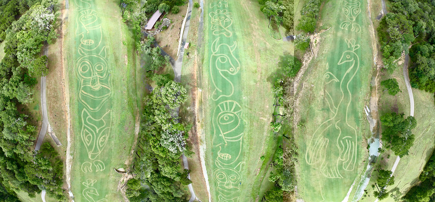 land art large scale incredible sustainable art Diego Miró Diego Miro rivera art environment Beautiful lawn mower