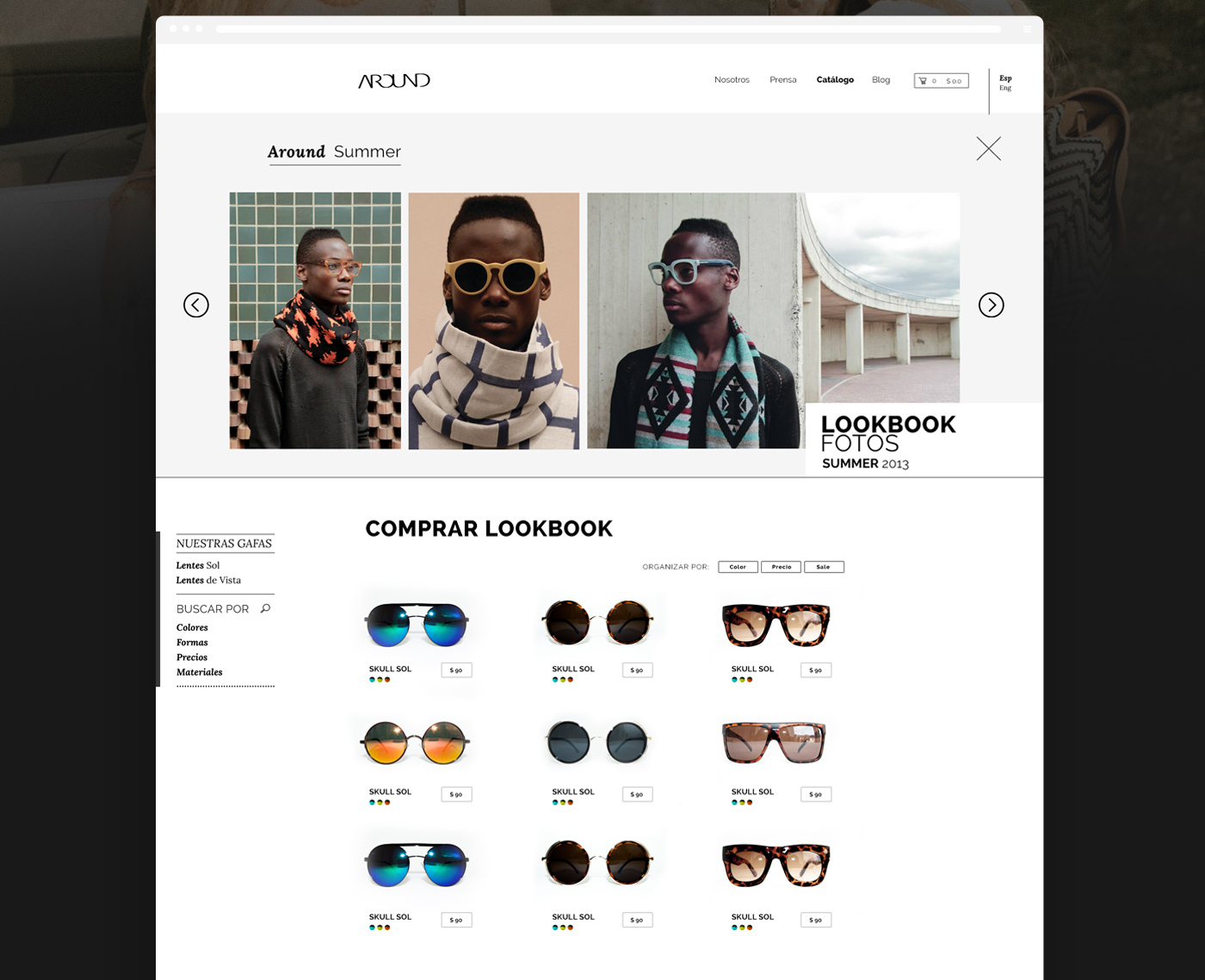 glass eyewear Fashion  Website trend Online shop Catalogue Lookbook