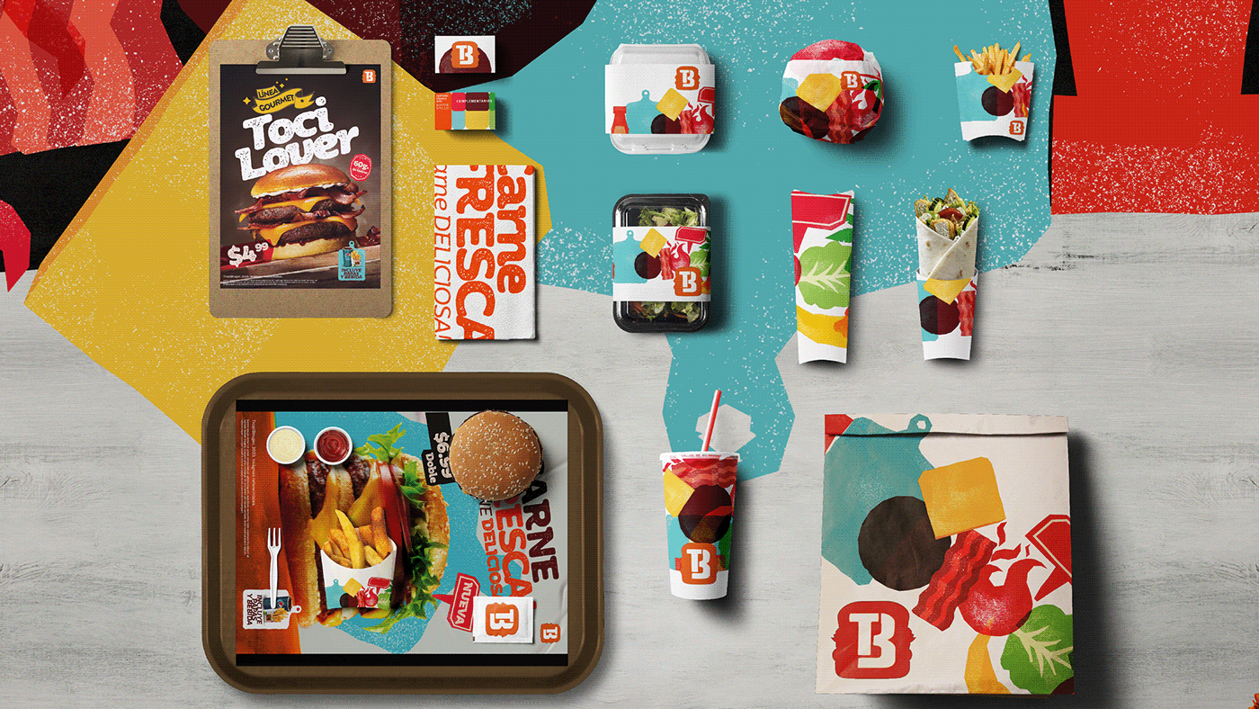 Advertising  brand identity burger Fast food identity Logo Design Social media post typography   visual identity