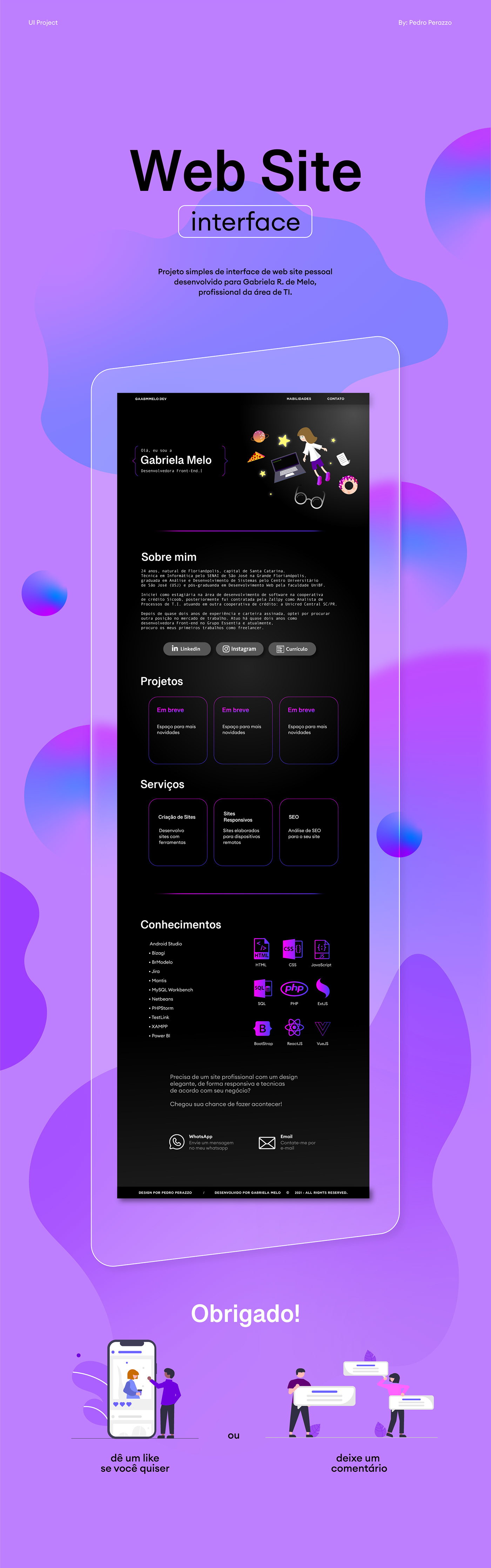 identity Interface landing page profile UI ui design user visual Web Design  Website