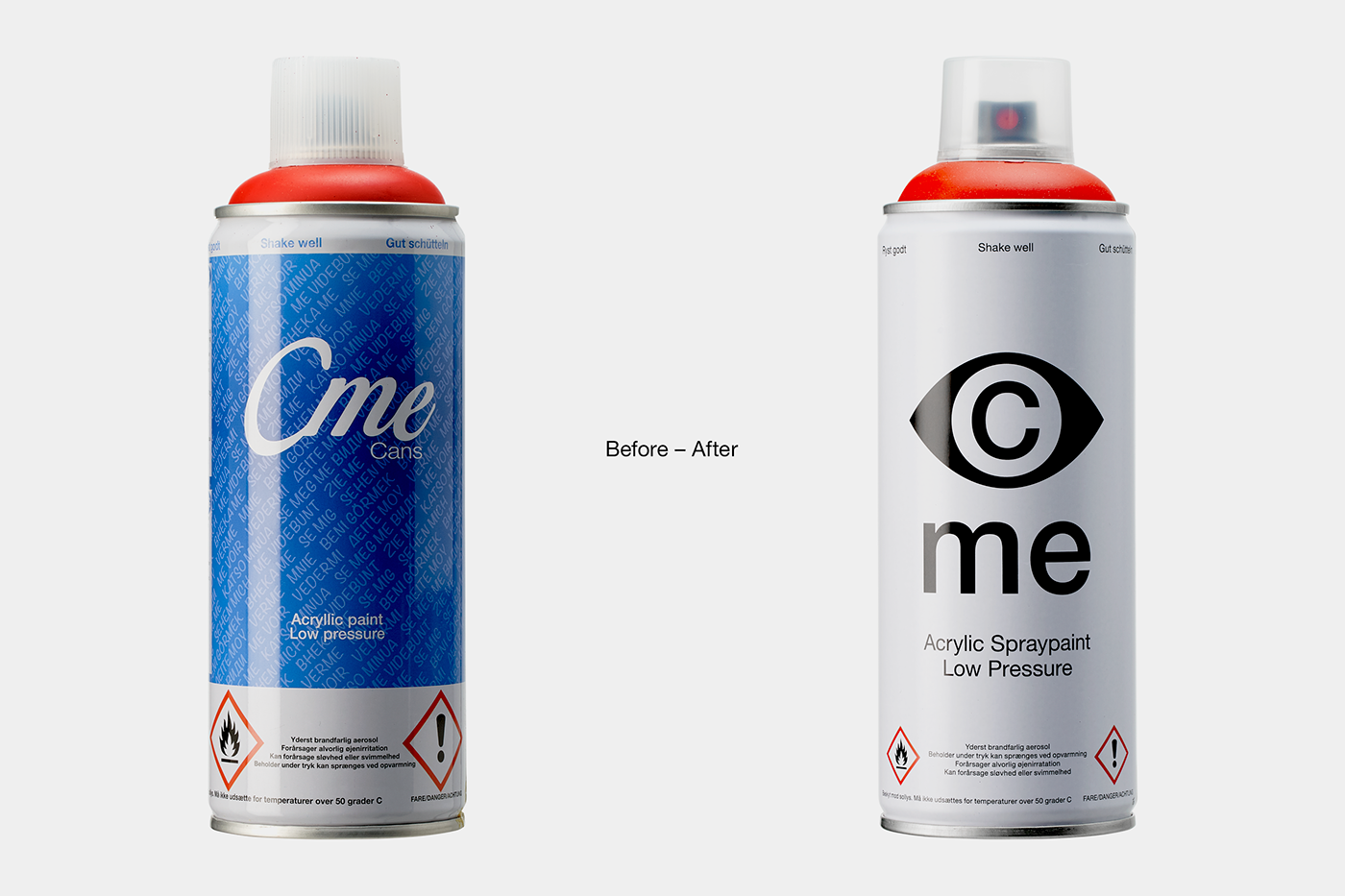 spray paint Packaging branding  identity spraypaint logo cans cmespray aerosol