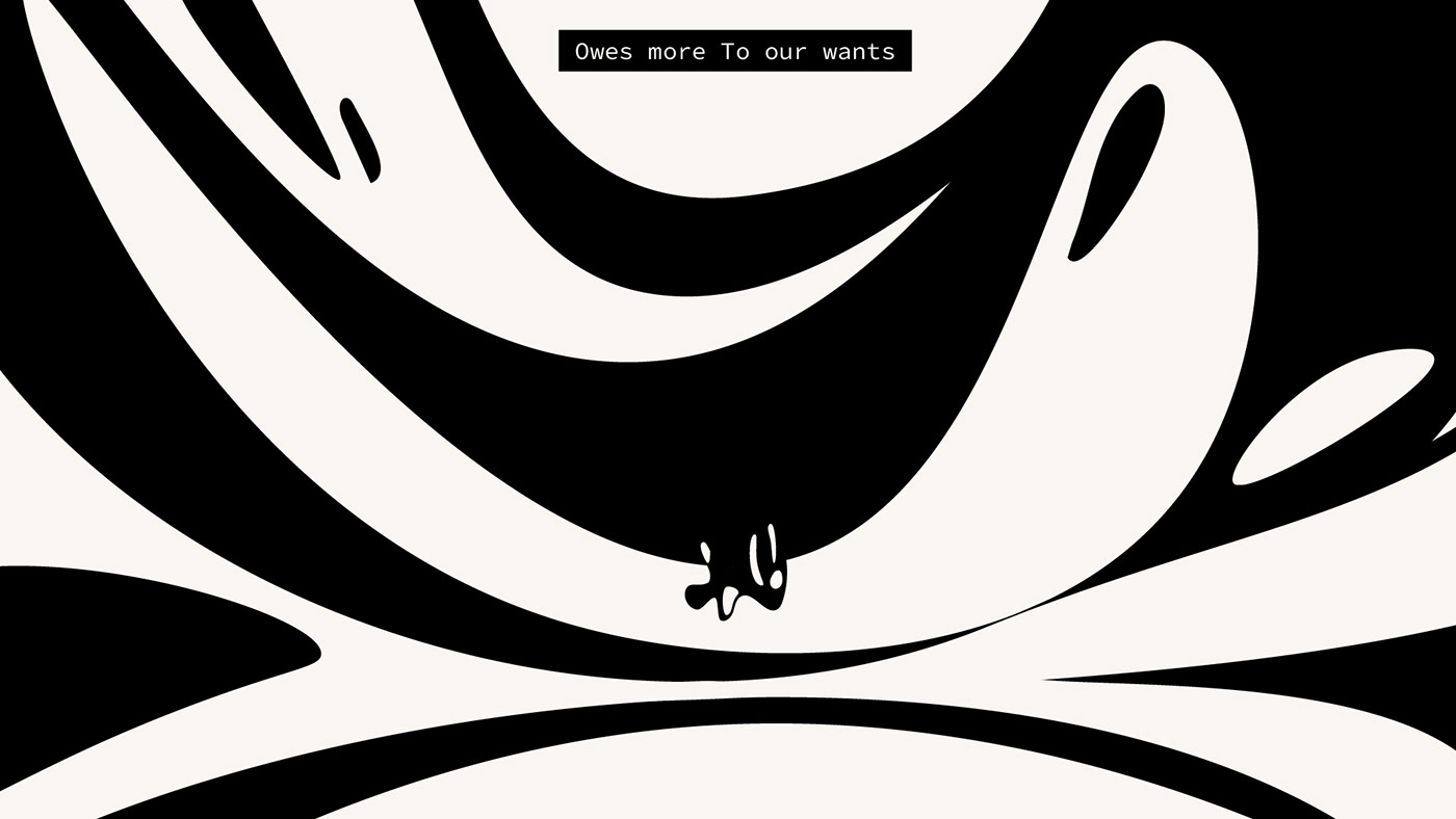 black and white desire greed ILLUSTRATION  motion design Poetry  storyboard Style Frame styleframe