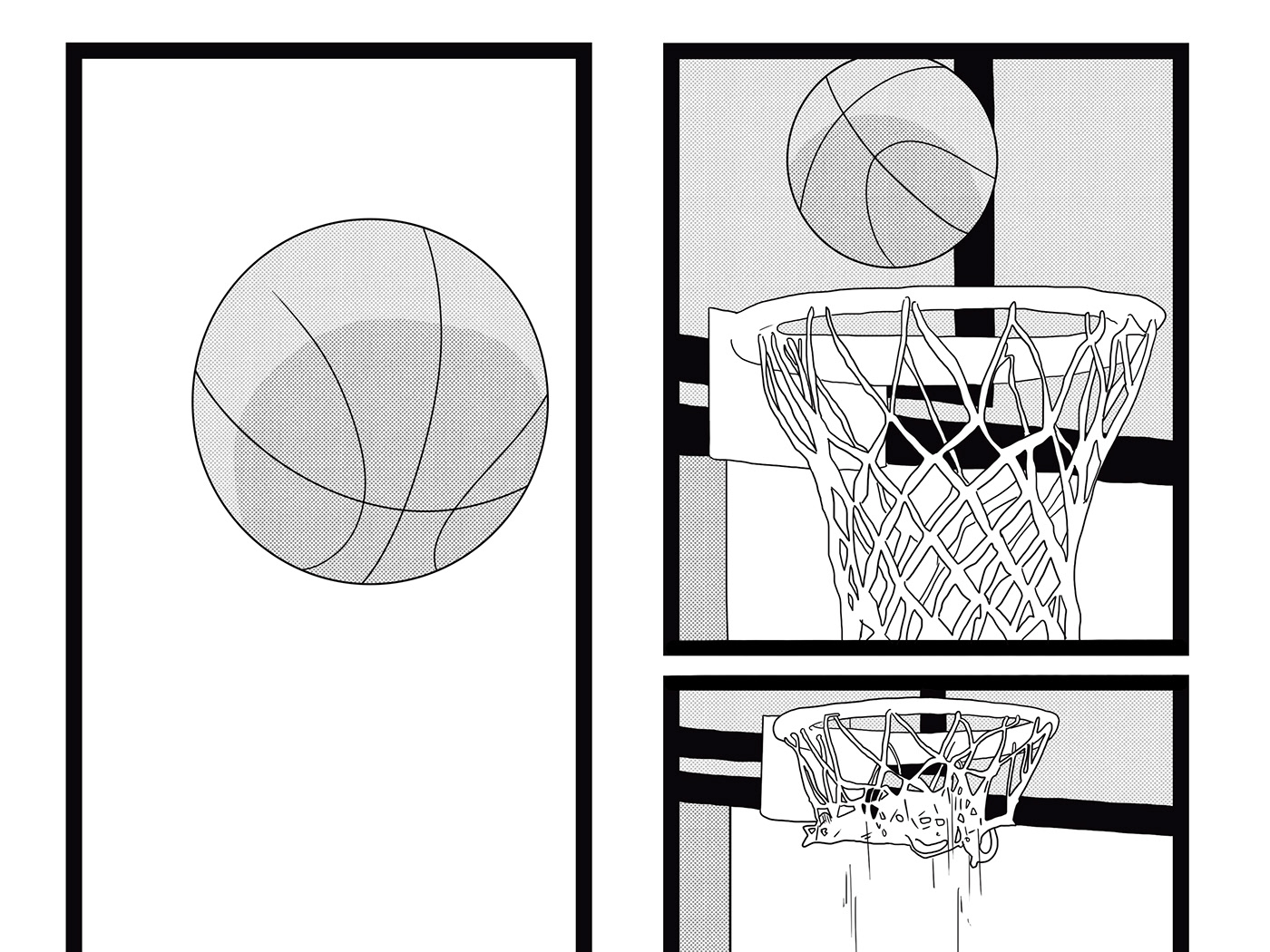 artwork digital illustration art basketball sports comic manga