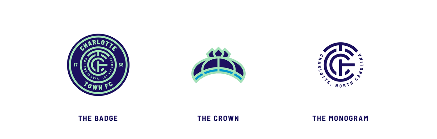 mls soccer Charlotte Charlotte Town FC Charlotte MLS crest Logo Design sports monogram branding 