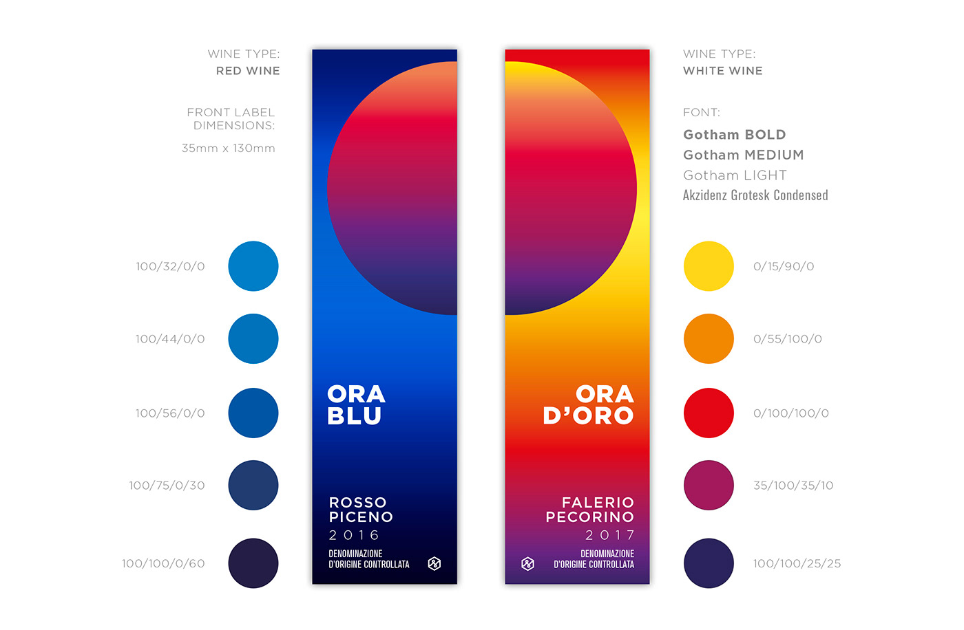 wine Label light Sunrise sunset golden hour blue hour Packaging branding  design