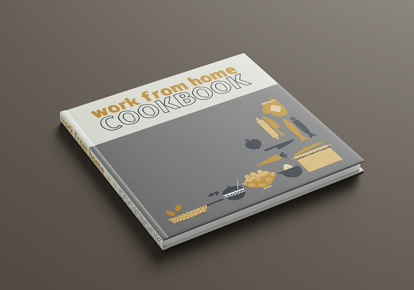 book cookbook font ILLUSTRATION  Milchkaffee typography   work from home