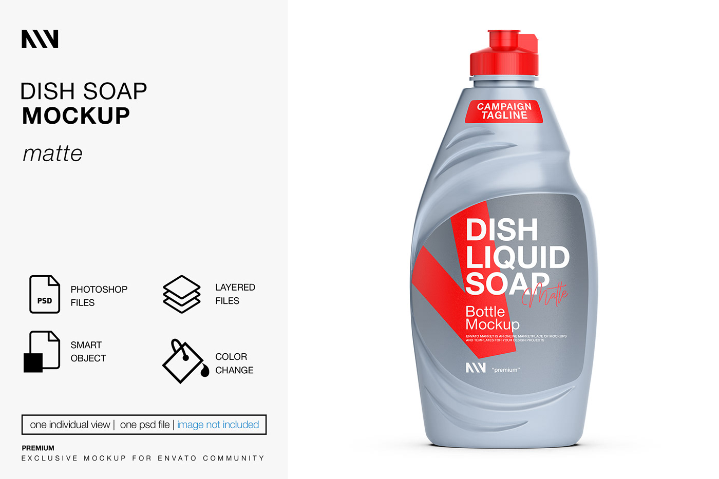 dish dishwashing soap Mockup bottle fairy detergent plastic transparent dishsoap