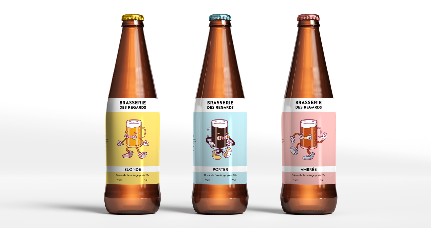 beer Beer Packaging brand identity colors concept etiquette ILLUSTRATION  Illustrator package design 