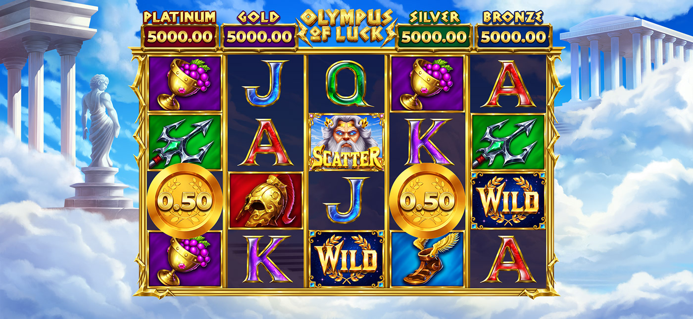 olympus slot casino gambling slot machine Game Art 2D Digital Art  ILLUSTRATION  Character design 