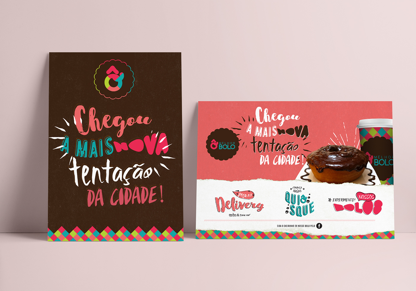 Ô melhor bolo mike knecht bakery gourmet branding  colorful branding design logo colorful packaging cake