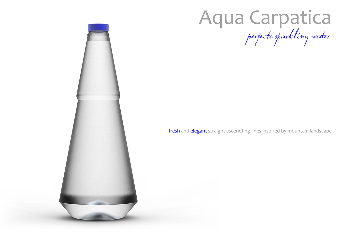water bottle Packaging sparkling pure