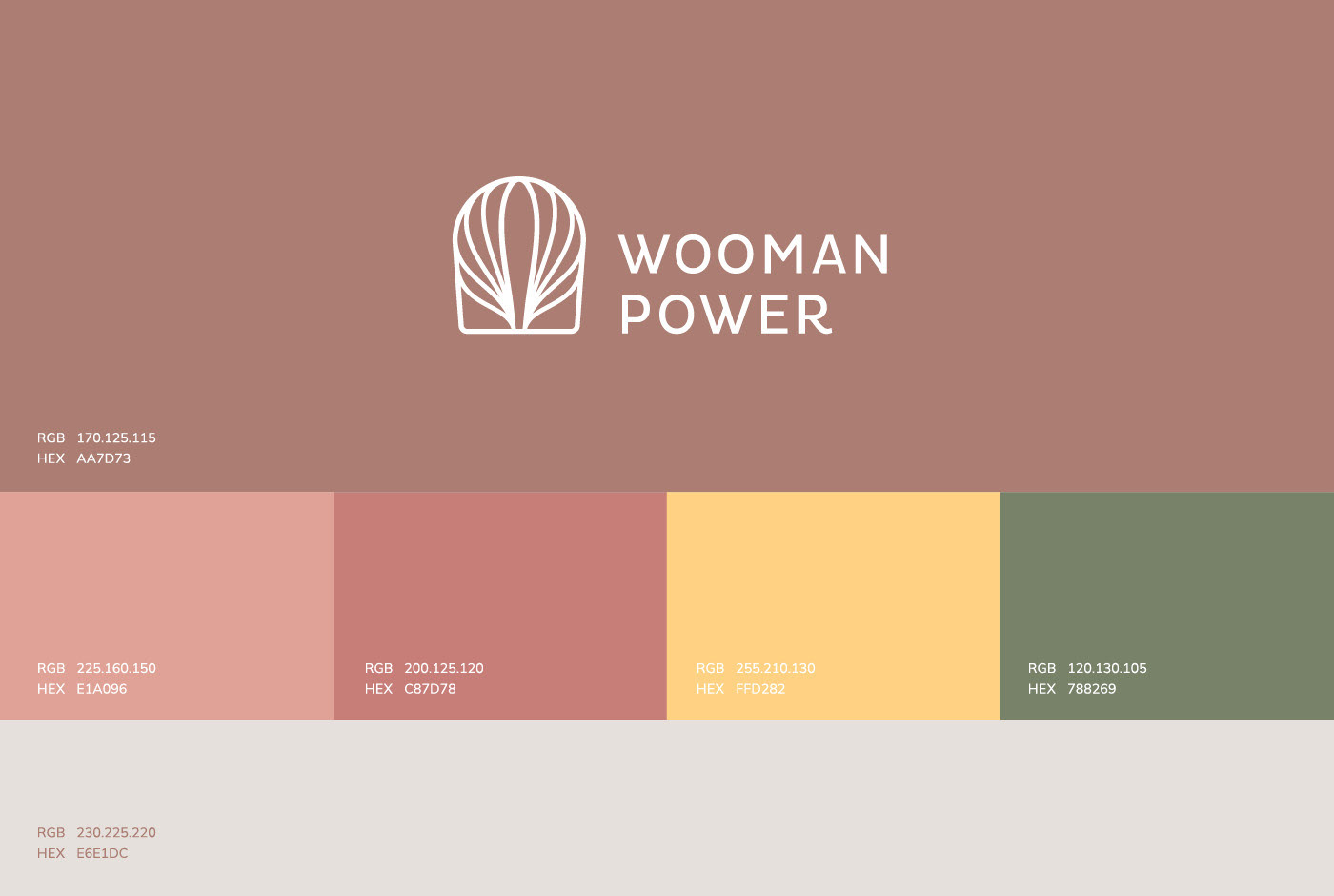 Brand Design design energy logo power typography   visual identity woman