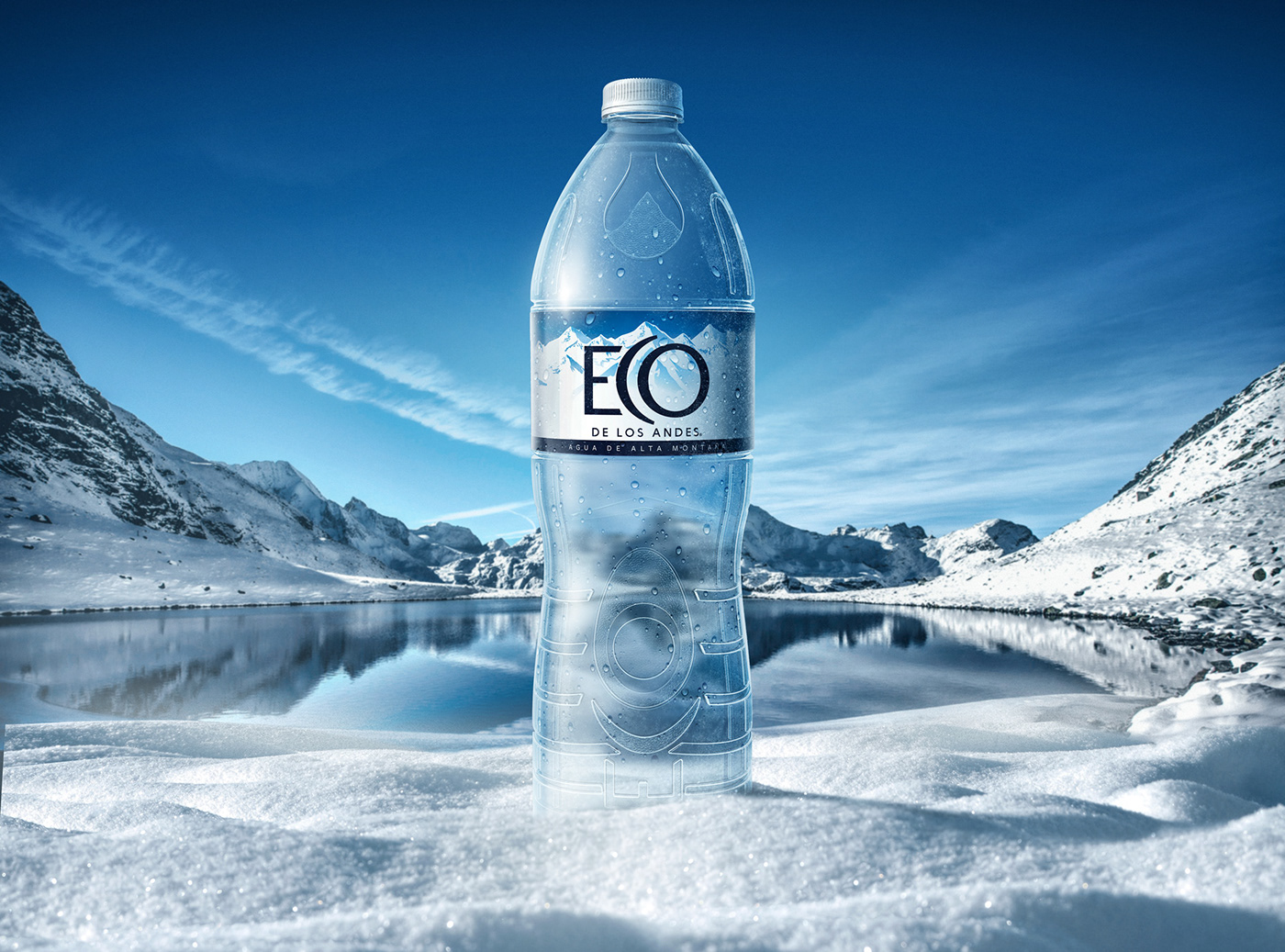 agua argentina Cordillera ECO de los Andes nestle nestle waters retoque digital retoque fotográfico water botella