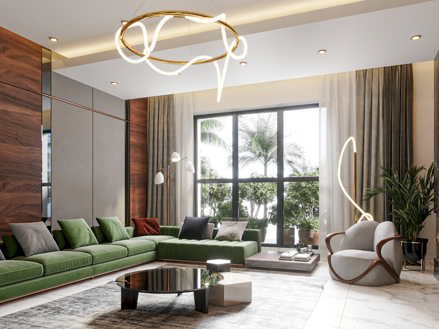 3dsmax architecture creative design dinnig dubai Interior living Render Saudi