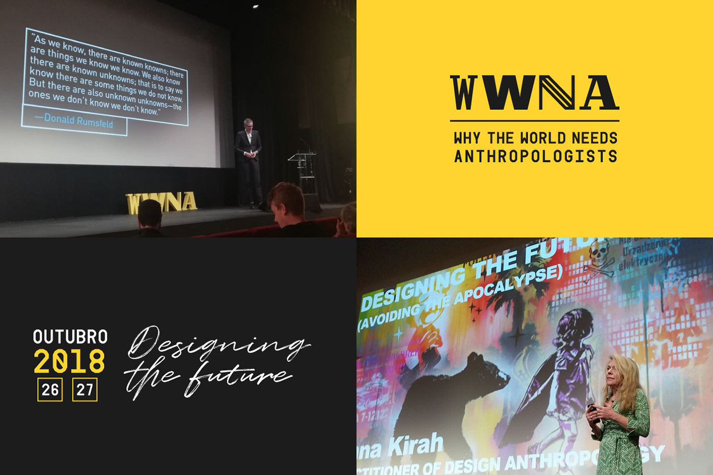 WWNA design future Anthropologie conference Lisbon world Designing the Future black yellow