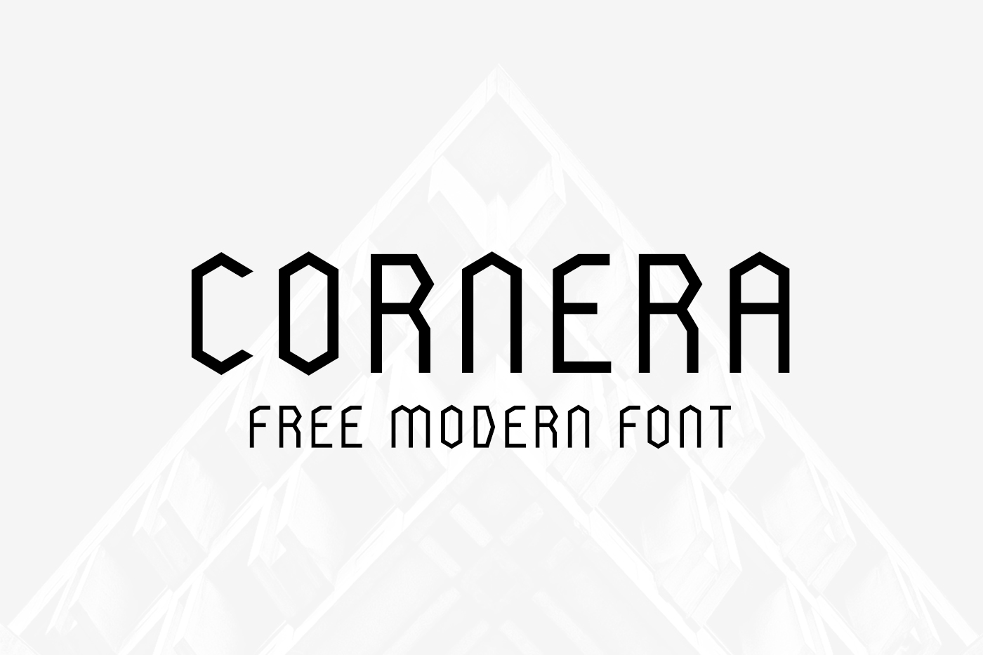 font otf WOFF free modern Typeface letters clean angle corner