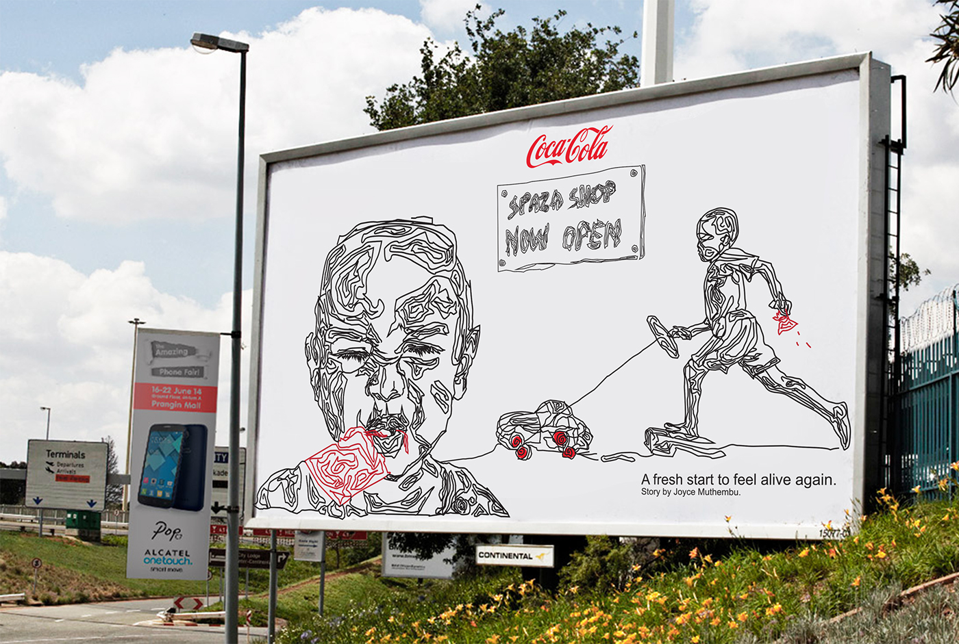 #Cocacola  #CocacolaArt art artdirecting design SothAfrica Township
