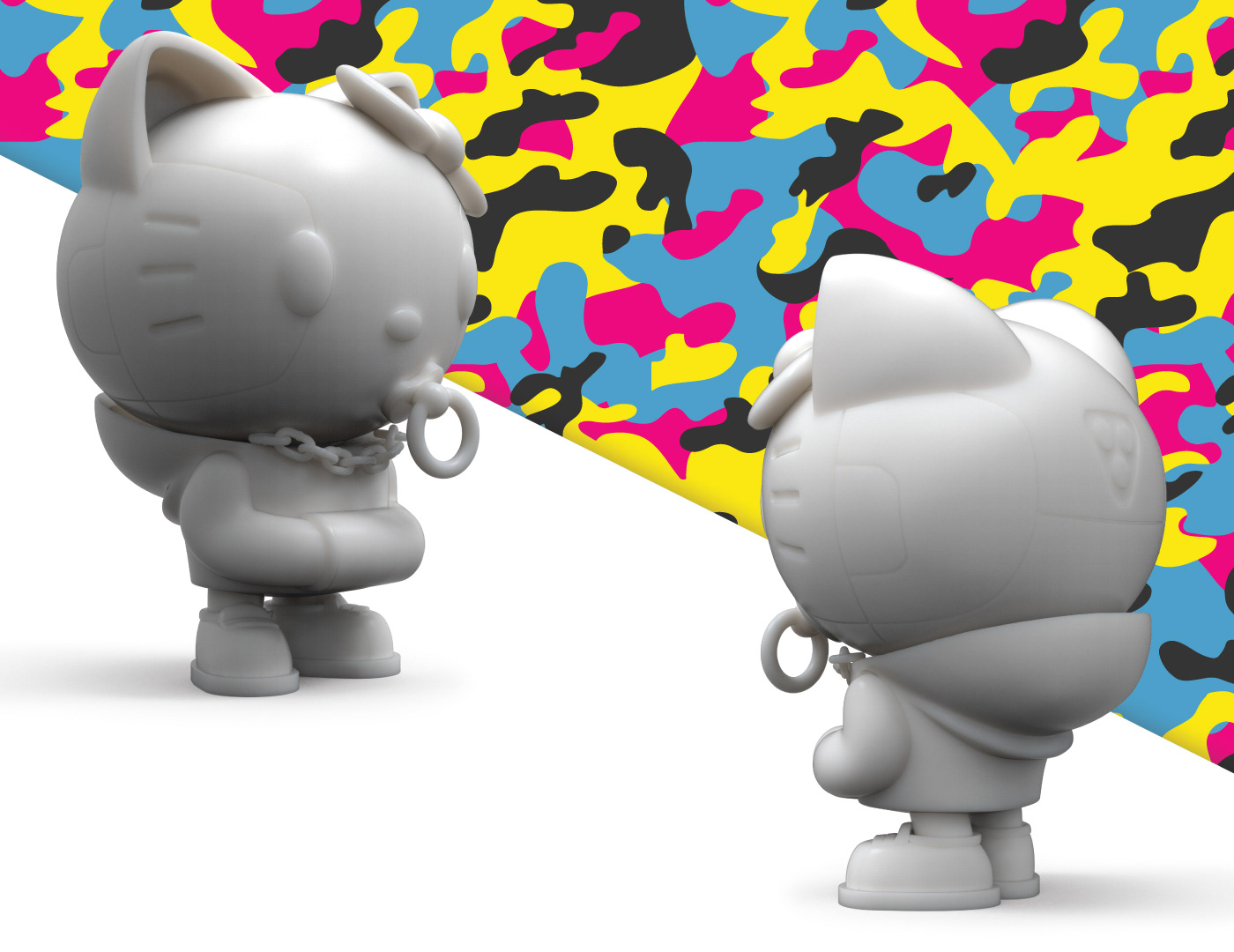 Sanrio hello kitty quiccs toy 3D art toys limited edition Kidrobot vinyl toy sculpting 