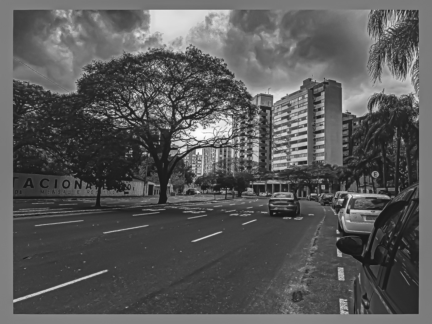 black and white Brasil Street