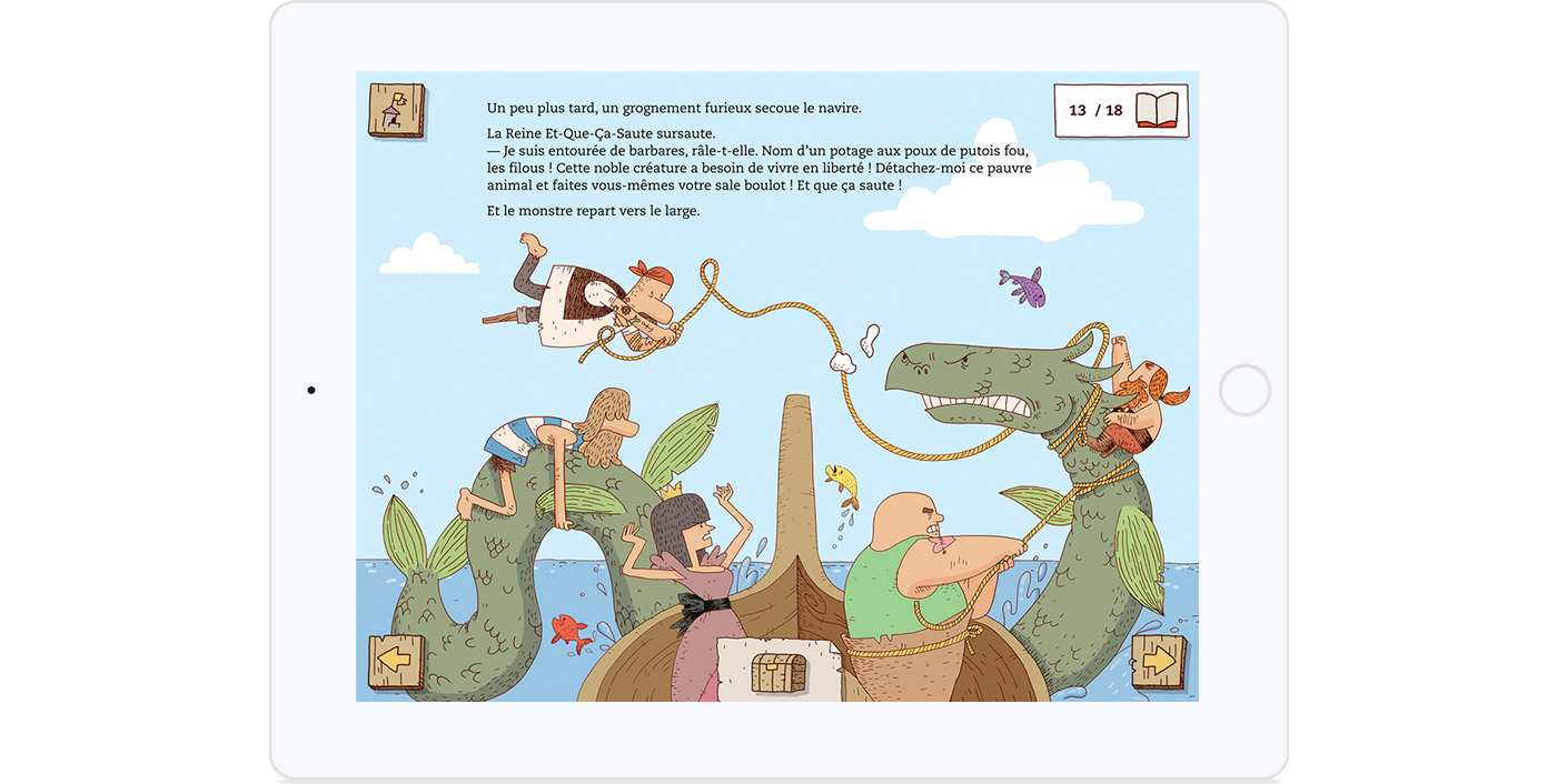 fonfon app application kid children book interactive game creation tablet iPad educative story