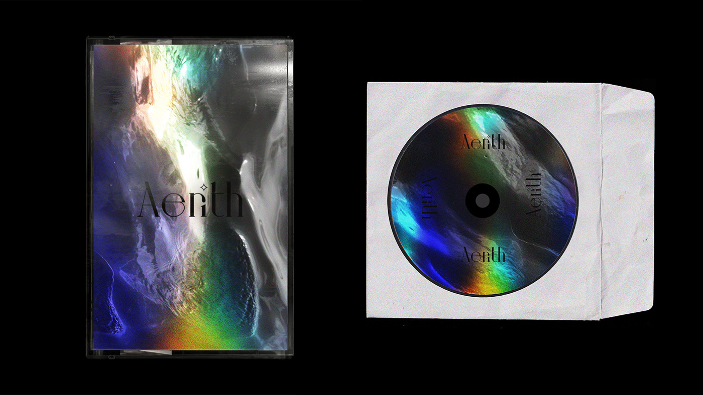 Album download foil holo holographic Irridescent Mockup Pack Shades texture