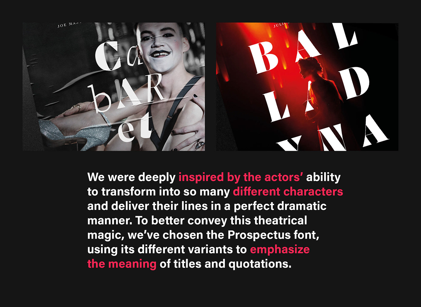 branding  keyvisuals posters Theatre theatrevisuals typography   typographyposter