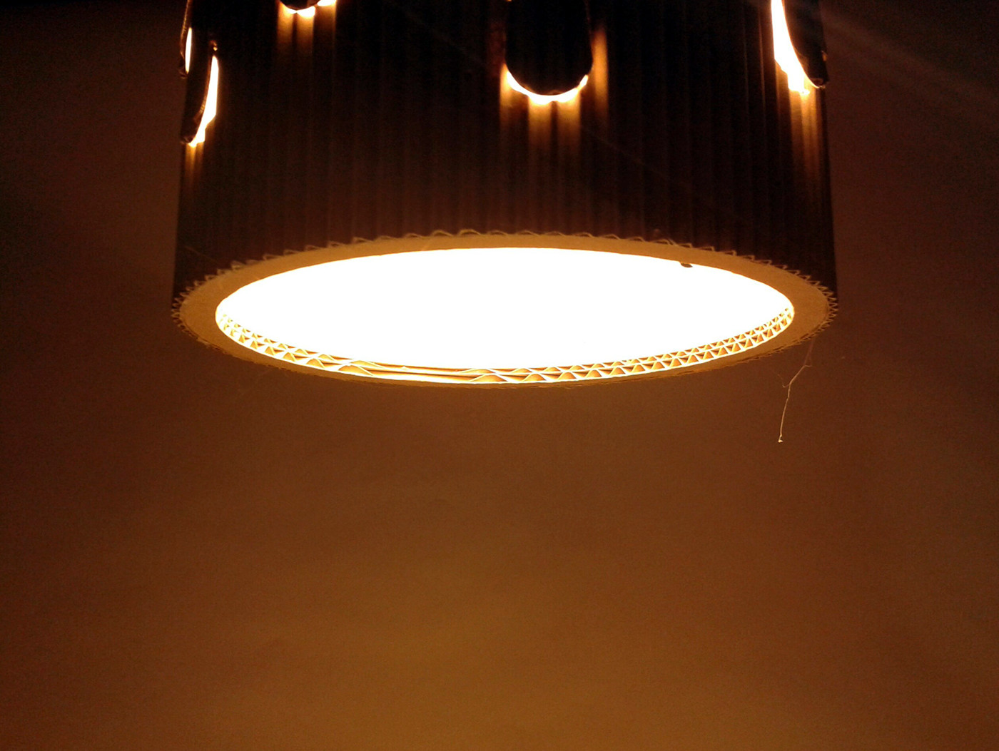 cardboard Lamp design Interior home LAMPA karton oświetlenie