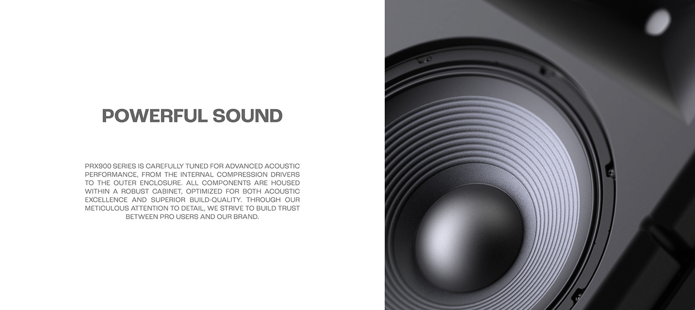 speaker industrial design  professional huemen Audio DesignProcess Global jbl professional speaker designsketch