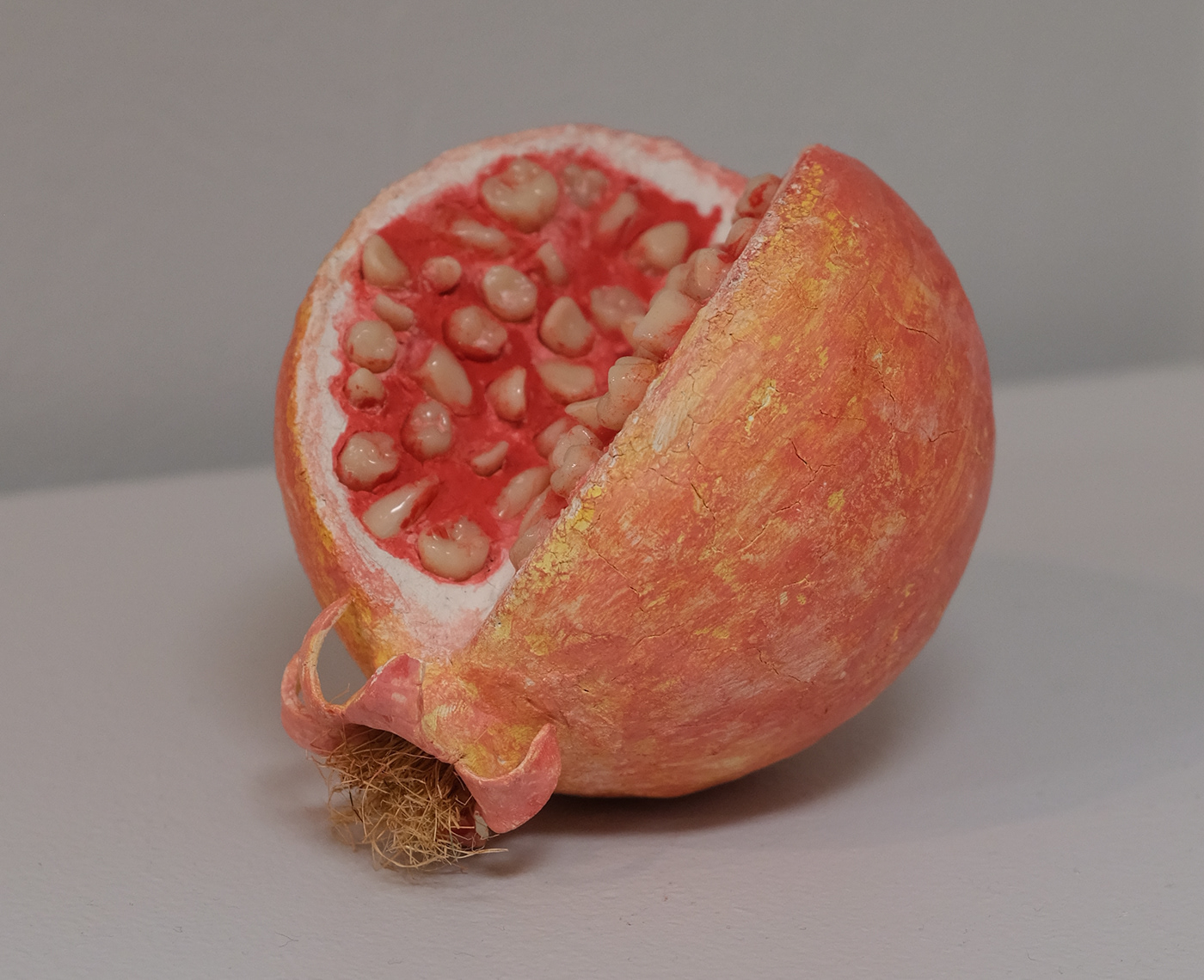 forbidden fruit Fruit pomegranate teeth bone human monster Mouth sculpting 