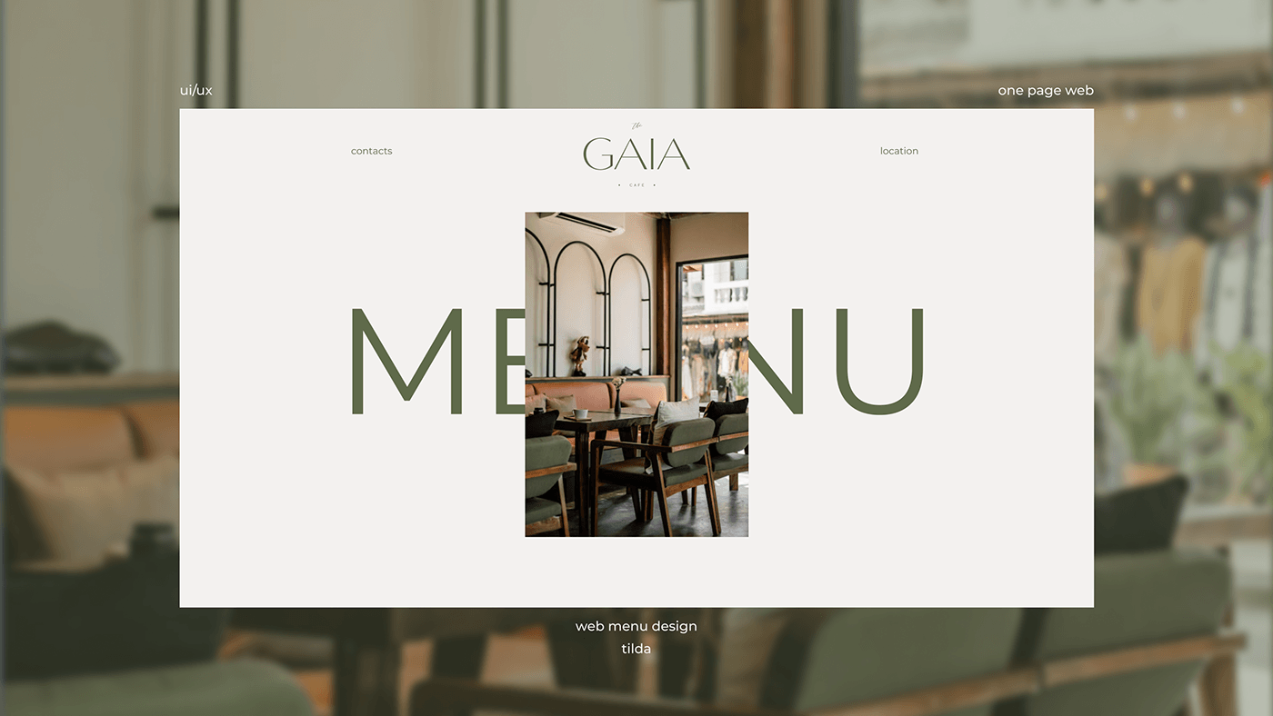 restaurant website menu design 