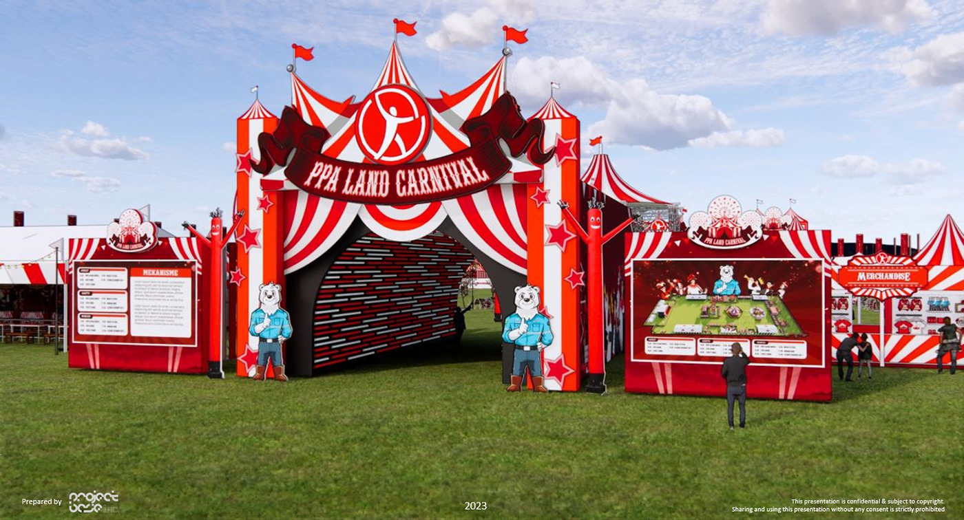 3d design Carnival pasar malam CSR Campaign fun game family event stall Fair festival
