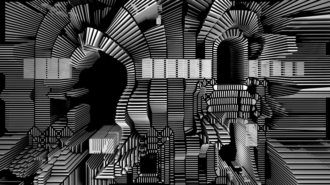 Abstract background  Motion Design  VIDEO JOCKEY black and white monohrom motion graphic projection mapping visual VJ vr