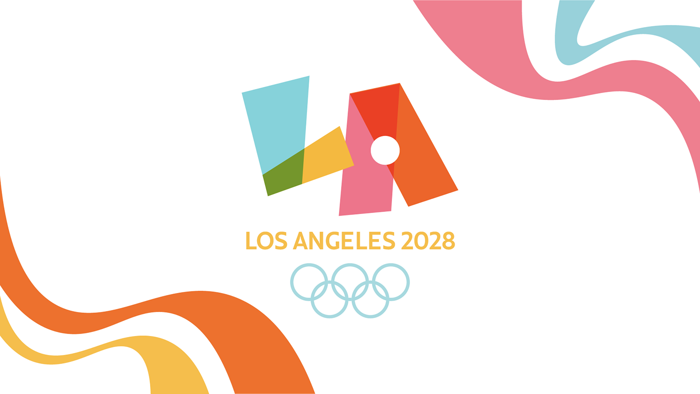 branding  graphic design  Los Angeles Olympics