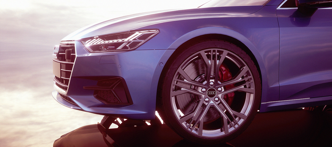 automotive   CGI visualization 3D Render Audi Unreal Engine blender Digital Art  Launch Campaign