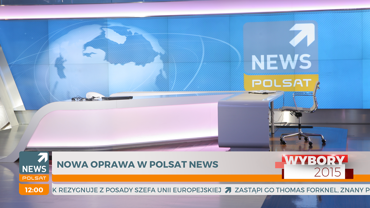 Lower Thirds grafika ekranowa  polsat news telewizja tv news polsat informacje