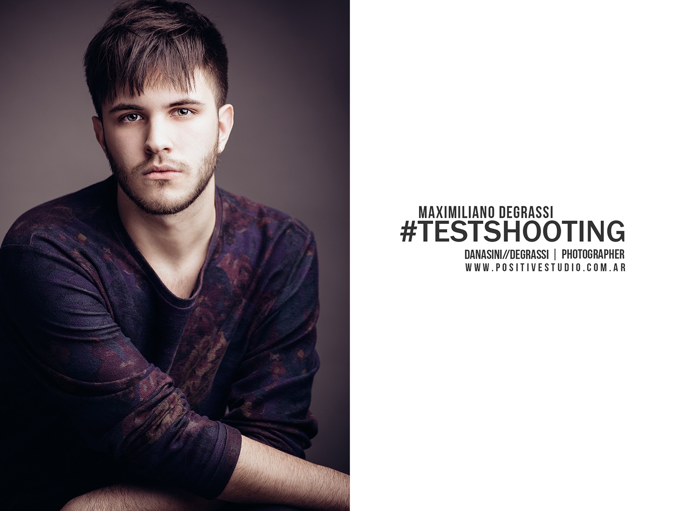Fotografia positive studio danasini/degrassi maxi degrassi dj photographer test testshooting model modelo men man