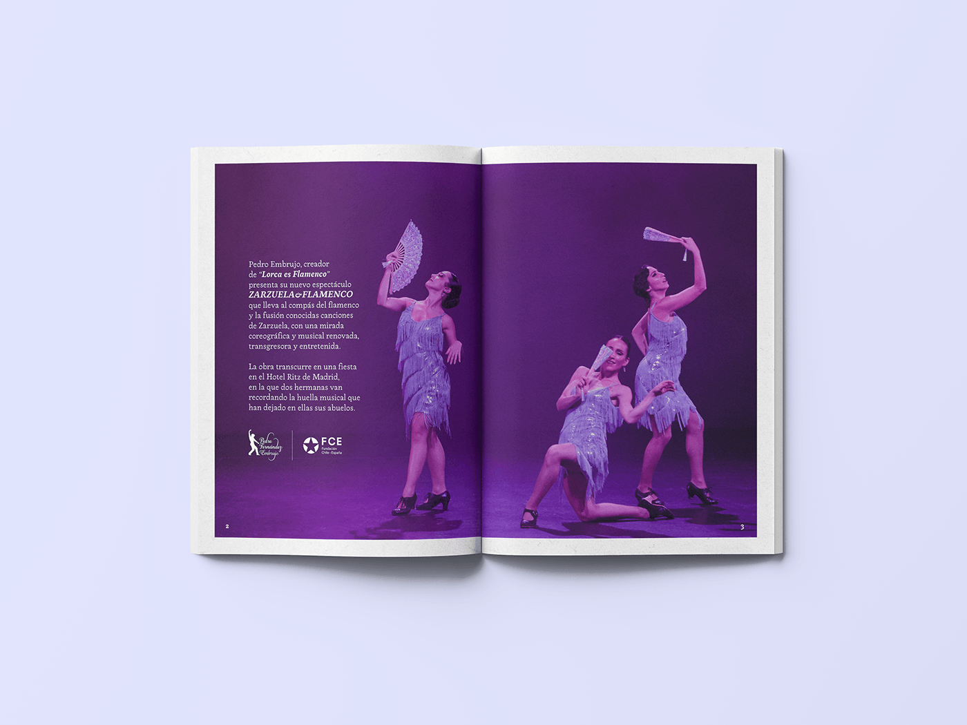 dossier brochure magazine editorial diseñoeditorial Flamenco zarzuela revista spain españa
