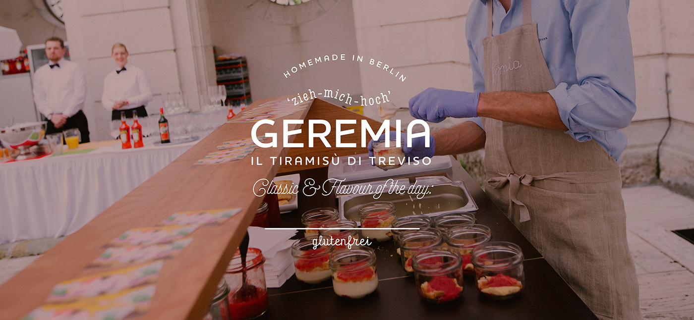 berlin Treviso tiramisu Geremia Michelangelo jars dessert market sweet logo Stationery flyer box #MakeItNYC MakeItNYC