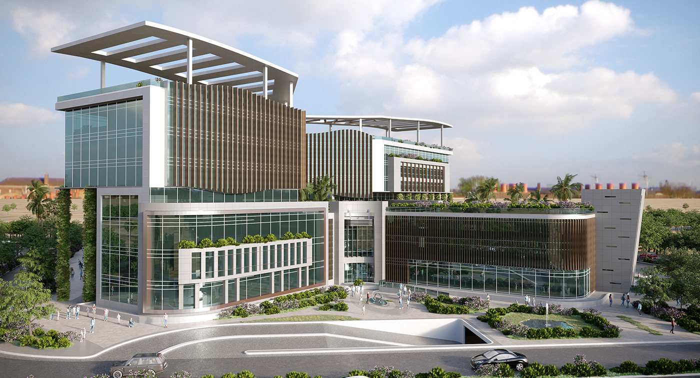 hospital medical architecture 3ds max corona